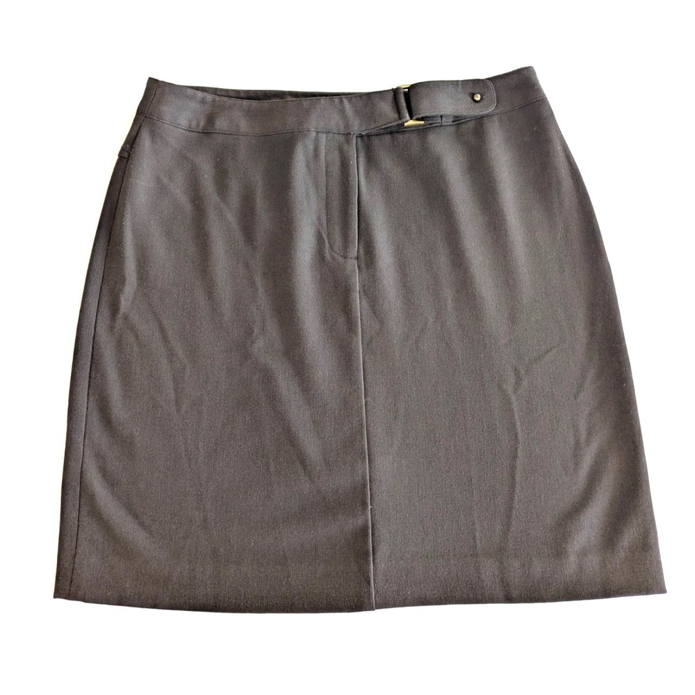 Rafaella Petites Skirt Womens Size 10P Brown Career Office Classic